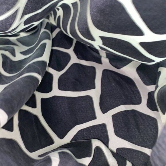 MICHAEL Michael Kors Women Silk Beaded Cuffs Giraffe Print Dress Size M - Picture 8 of 11